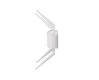 ANTENNA WALL MOUNT, METAL HOUSING, WHITE, INCLUDING 4 ROD ANTENNAS